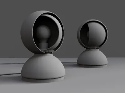 Eclisse lamp Vico Magistretti 1965 Free 3D model