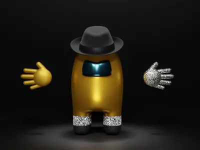 Among Us Michael Jackson  3D model