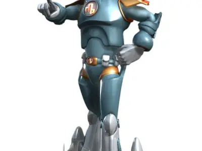 Spaceman Rigged 3D model