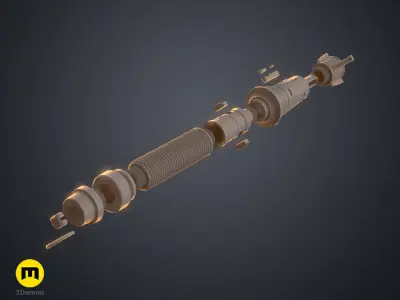 Baylan Skoll Lightsaber - Ahsoka 3D print model