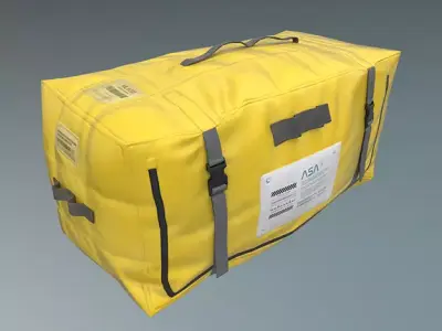 Sci-fi Cargo Bag PBR Game-ready Prop Low-poly 3D model