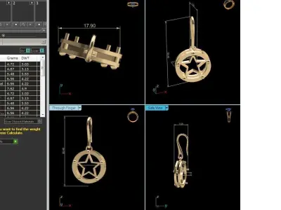 Women Earrings 3D print model