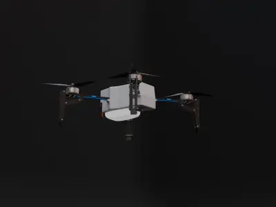 Light Show Drone Low-poly 3D model
