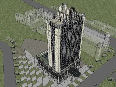 vacation spot-Resort-Fashion Leisure Hotel-0186 3D model