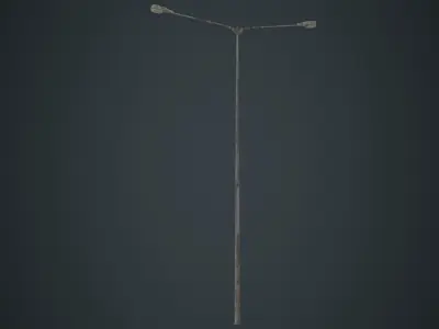 Street Light 8B Low-poly 3D model