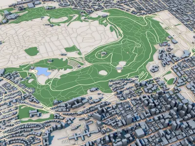 Montreal City Canada 3D model