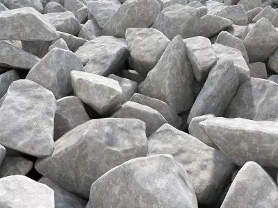 Stone wite chip 3D model