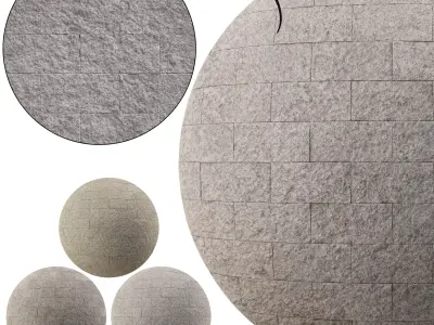 Split Face Stone wall 01 - Seamless Texture