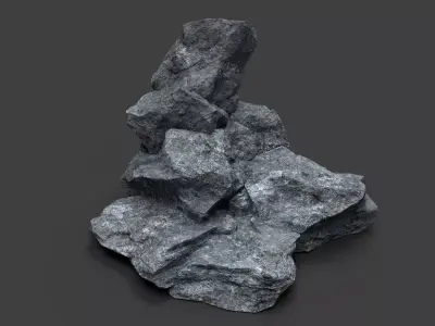 Rock 5-10 Low-poly 3D model