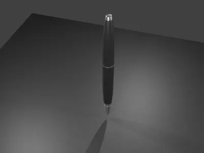 Ink Pen Low-poly 3D model