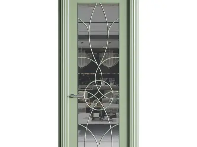 Modern entrance door 46 3D model
