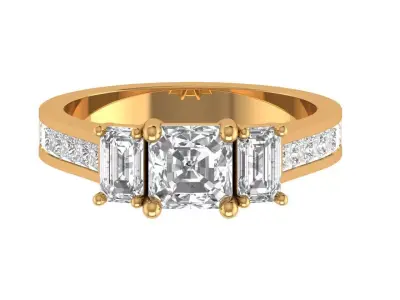 Princess Engagement Ring 3D print model purchase