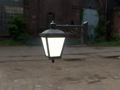 Wall Lamp 2 Low-poly 3D model