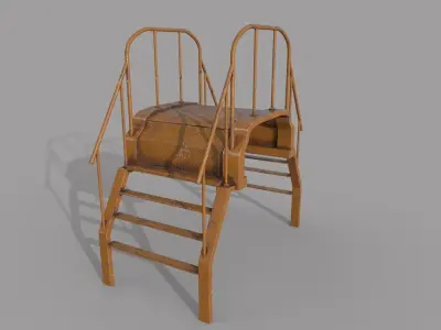 Crossover Platform PBR Low-poly 3D model