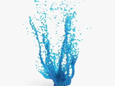 Water Blast Splash 3D model