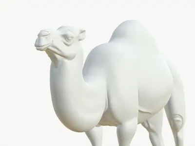  Realistic 3D Camel Model Game-Ready 