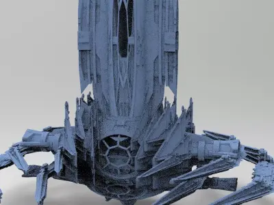 Sci-Fi Ocean Tech ship 11 3D model