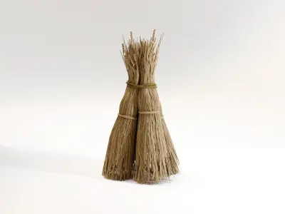 Sheaf of hay Low-poly 3D model