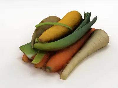 Mirepoix Soup Greens 3D model