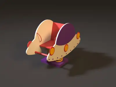 rocking chair UFO 3D model