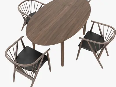Gretchen Dining Chair 3D model