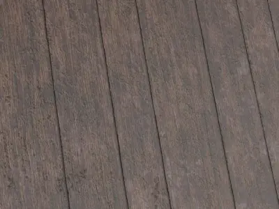 Polished Walnut Herringbone Parquet PBR Seamless Texture