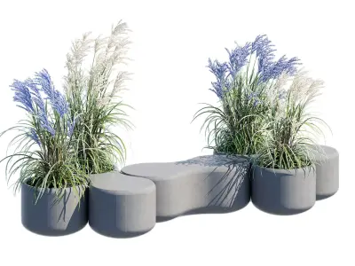 Unity modular seating 3D model