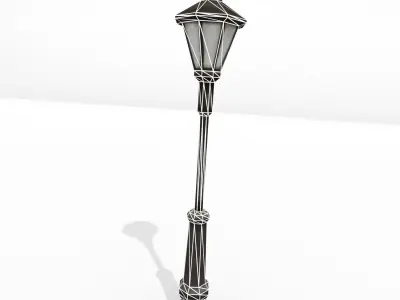 Low Poly Street Lamp Low-poly 3D model