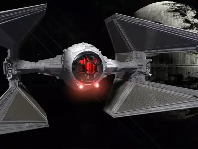 STAR WARS EMPIRE TIE STARFIGHTERS READY TO PRINT 3D Model Pack