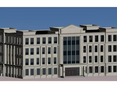 European-style architecture 3D model