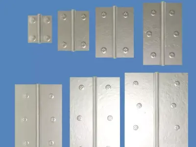 Hinges with screws Low-poly 3D model