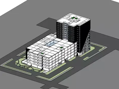 OFFICE TOWER 3D model purchase