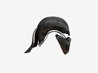 SciFi Ninja Mask A03 Black Dirt - Character Design Fashion Low-poly 3D model