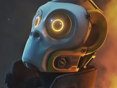 Neo Monkey - cosplay mask- digital stl file for 3D-printing 3D print model