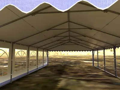 Large Outdoor MarqueeTent 3D model