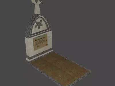 Grave 02 Free low-poly 3D model