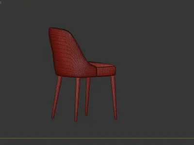 CHAIR BURTON TAUPE 3D model