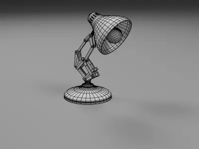 lamp pixar low poly Low-poly 3D model