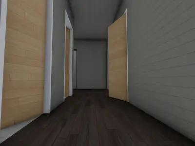 Modern two storey villa 3D model 3D print model