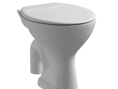 Floor  Mount EWC S Trap toilet 3D model  3D model