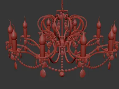 Chandelier Pisani E 1 1 10 601 G 3D model purchase