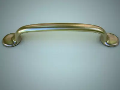 Furniture Door Handle Knob 3d model6 Low-poly 3D model