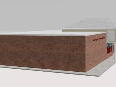 CVS Pharmacy 3D Model Low-poly 3D model