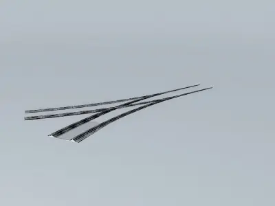 Eco Rail GrassTrack V Point Old Steam Days Free 3D model
