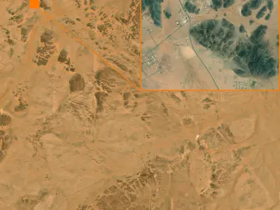 Mecca and the Red Sea coast of Saudi Arabia - tile n24 e43 3D model