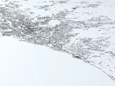 Lausanne Streets and Buildings 3D model