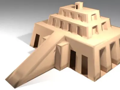 Ziggurat of Chogha Zanbil 3D model