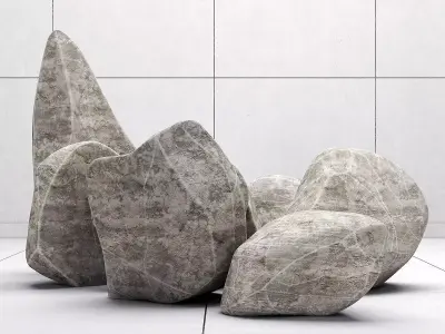 Stone rock 3D model