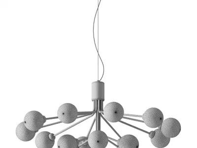 Possini Euro Davina LED Sputnik Chandelier 3D model