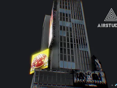 Times Square Building Low-poly 3D model